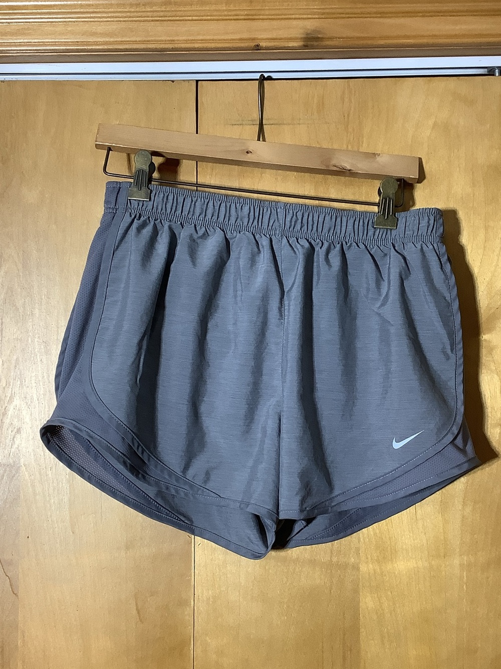 Nike Dri-Fit gray athletic shorts, size large